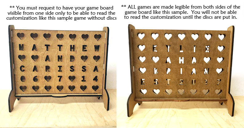 Connect 4 Personalized Circles Game