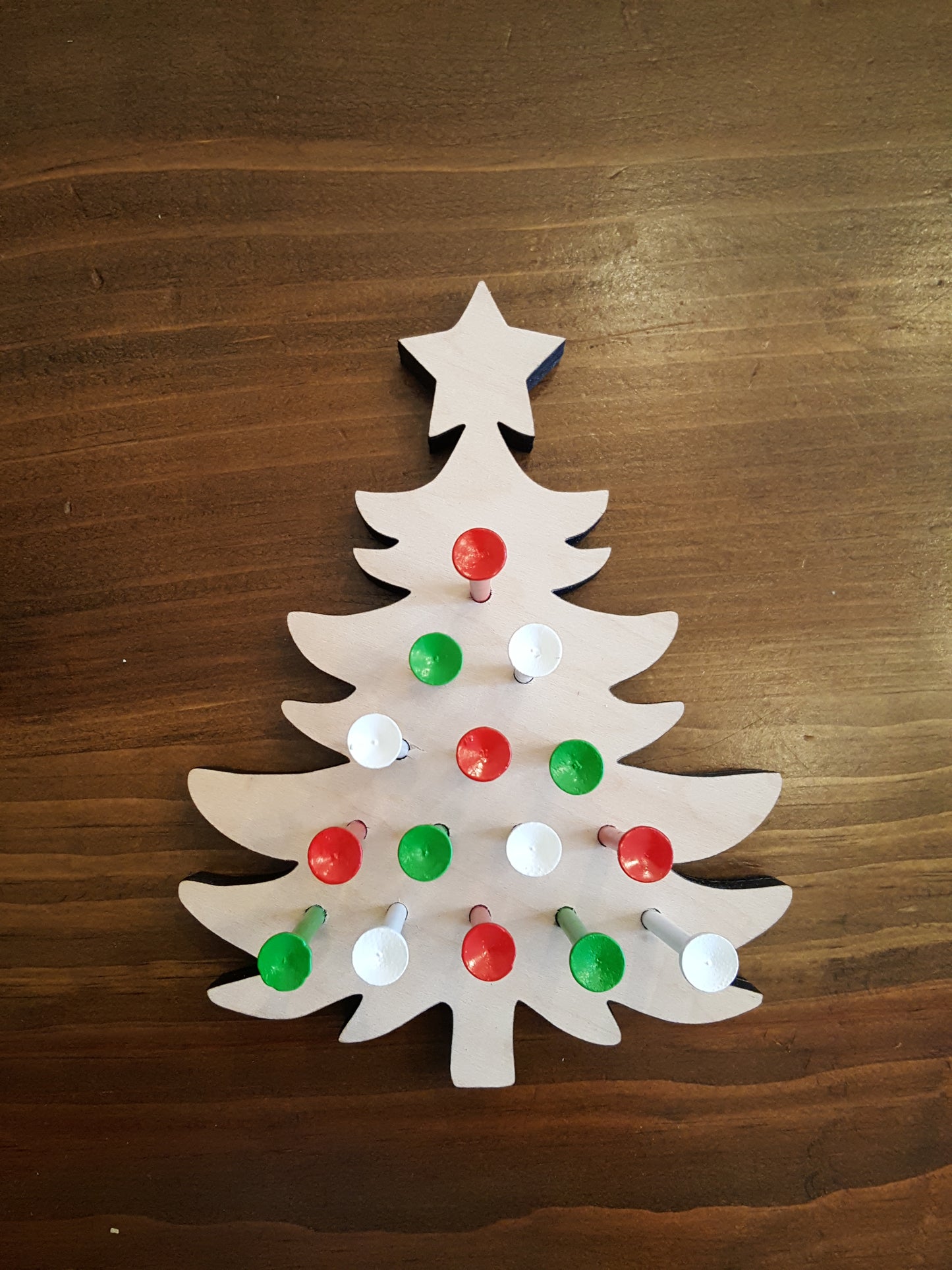 Peg Game Christmas Tree Shape