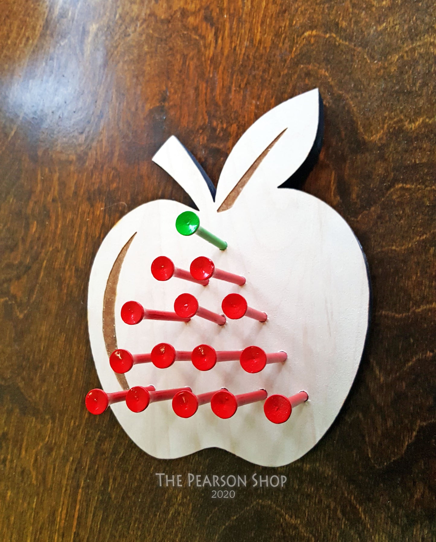 Peg Game Apple Shape