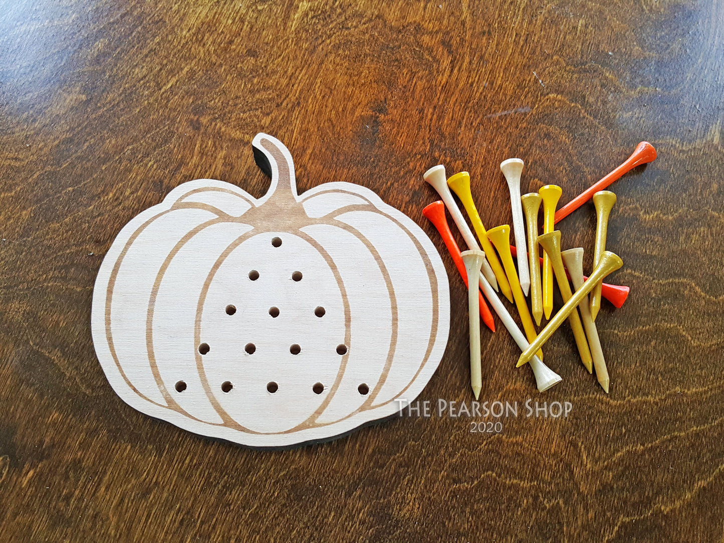 Peg Game Pumpkin Shape