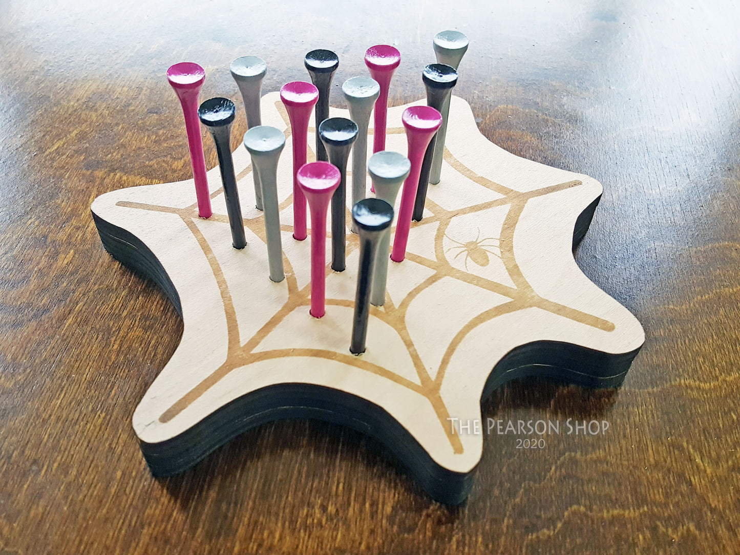 Peg Game Spider Web Shape