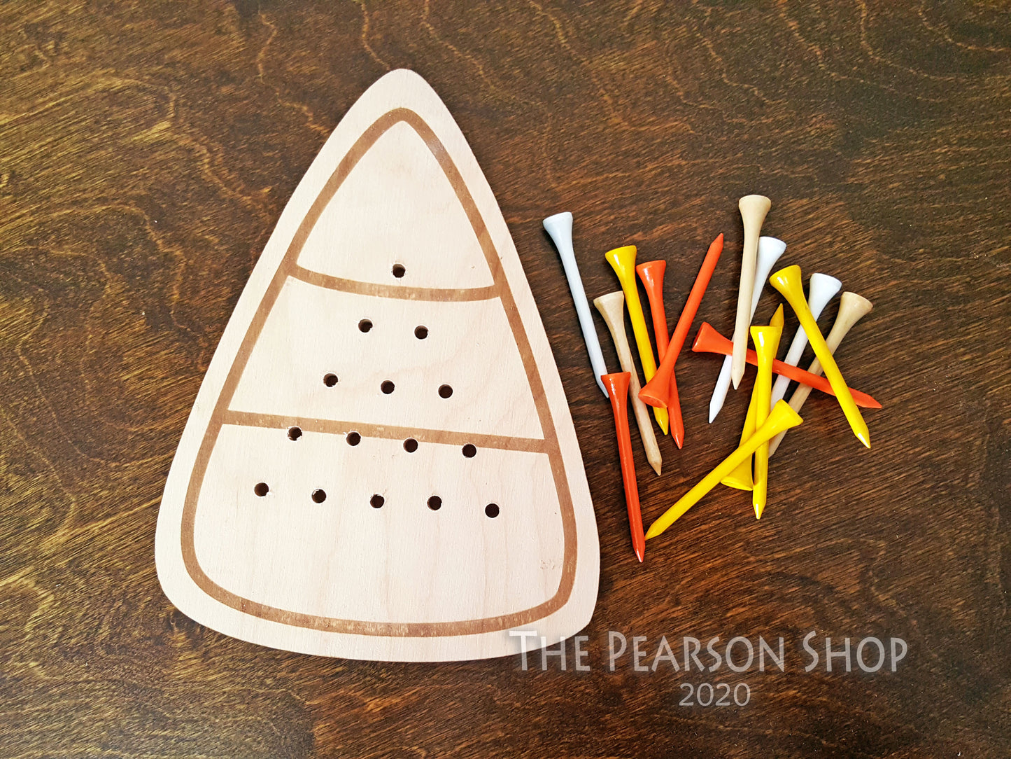 Peg Game Candy Corn Shape