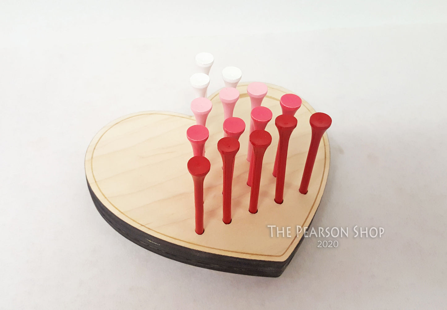 Peg Game Heart Shape