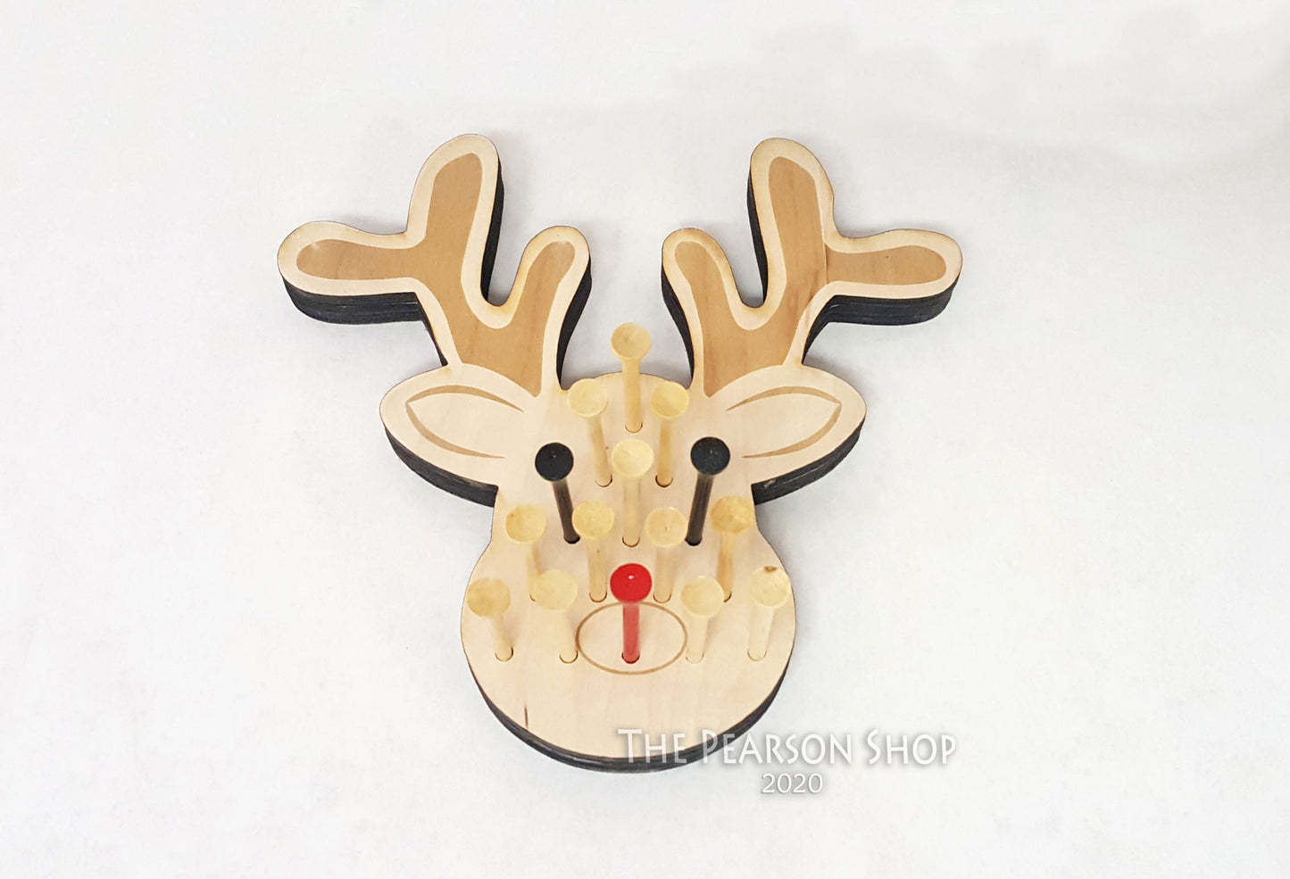 Peg Game Reindeer Shape
