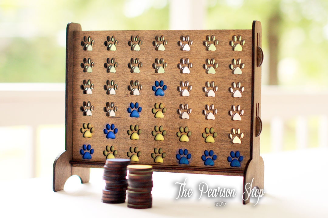Connect 4 Paw Prints Game