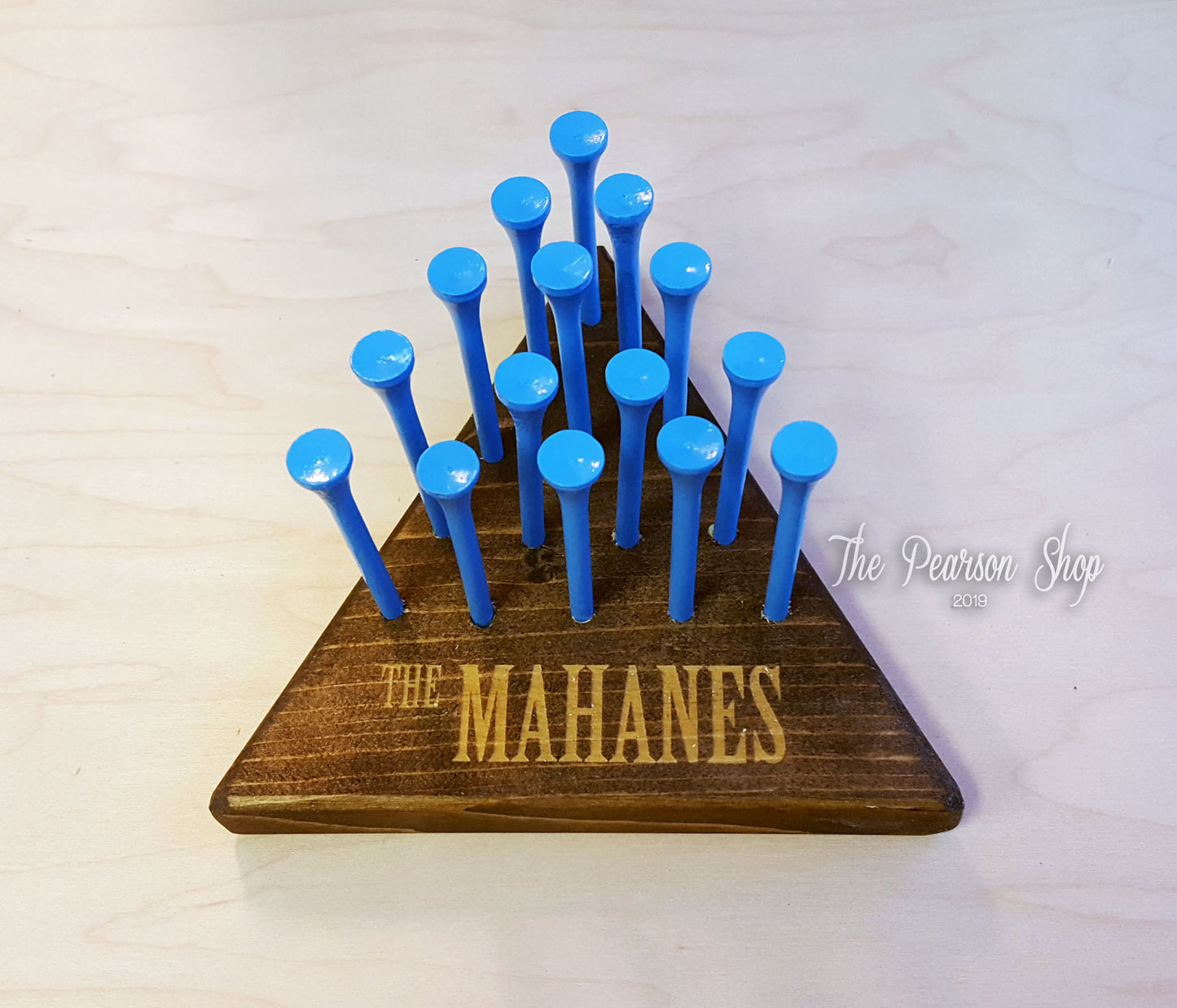 Personalized Wooden Peg Game