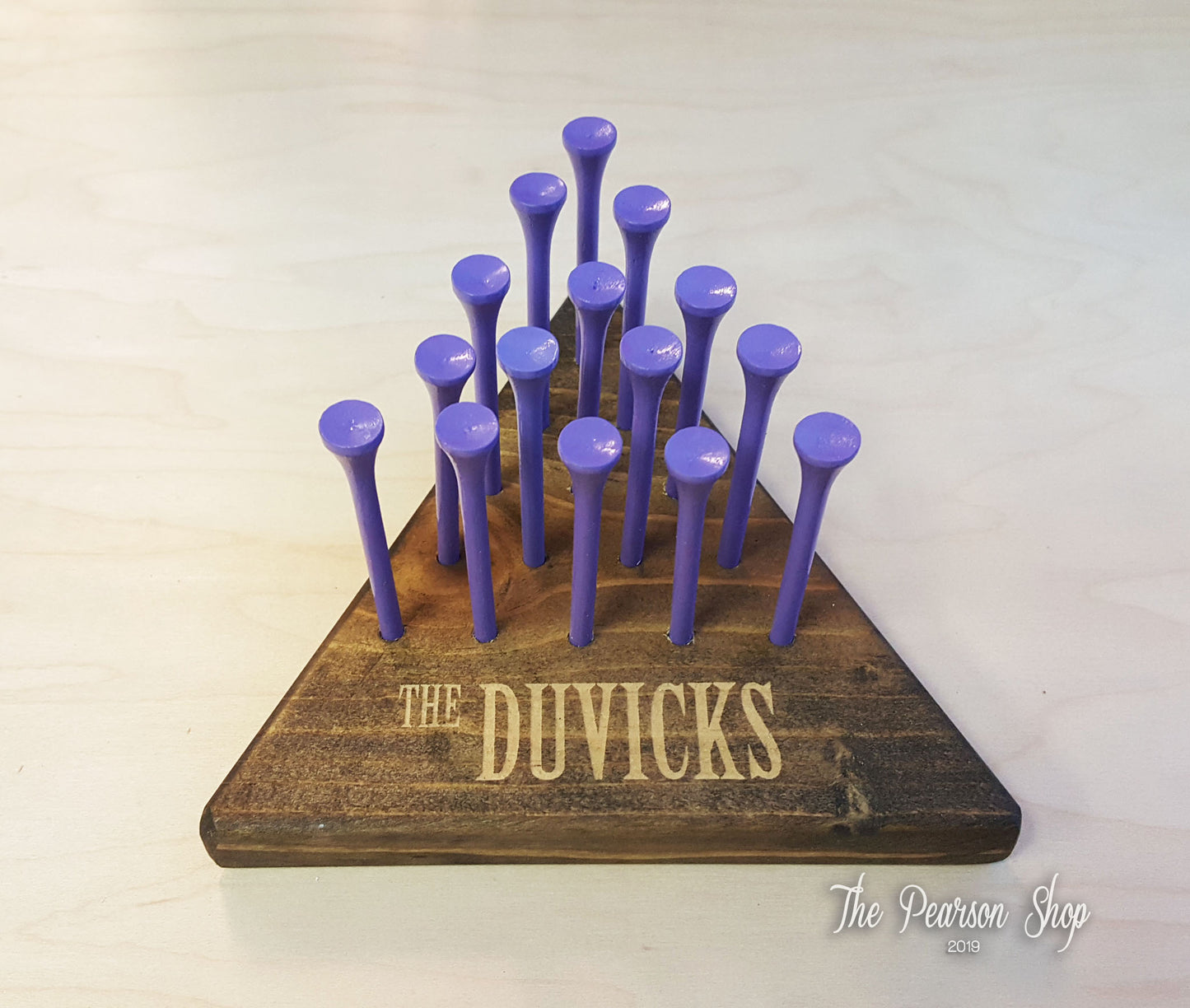 Personalized Wooden Peg Game