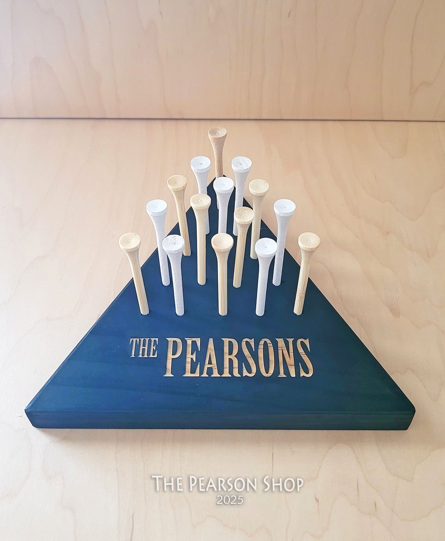 Personalized Wooden Peg Game