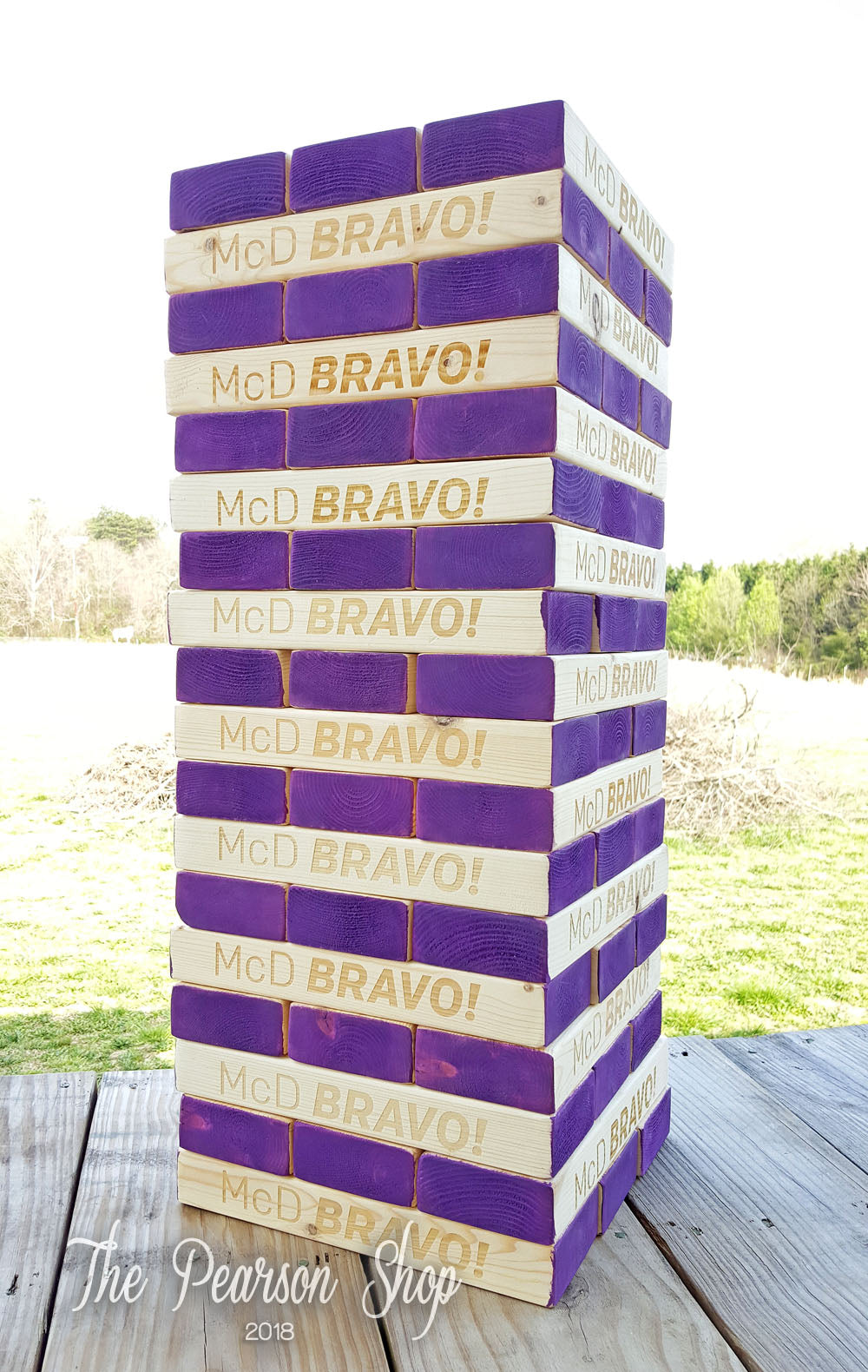 Giant Tower Colored & Engraved Game