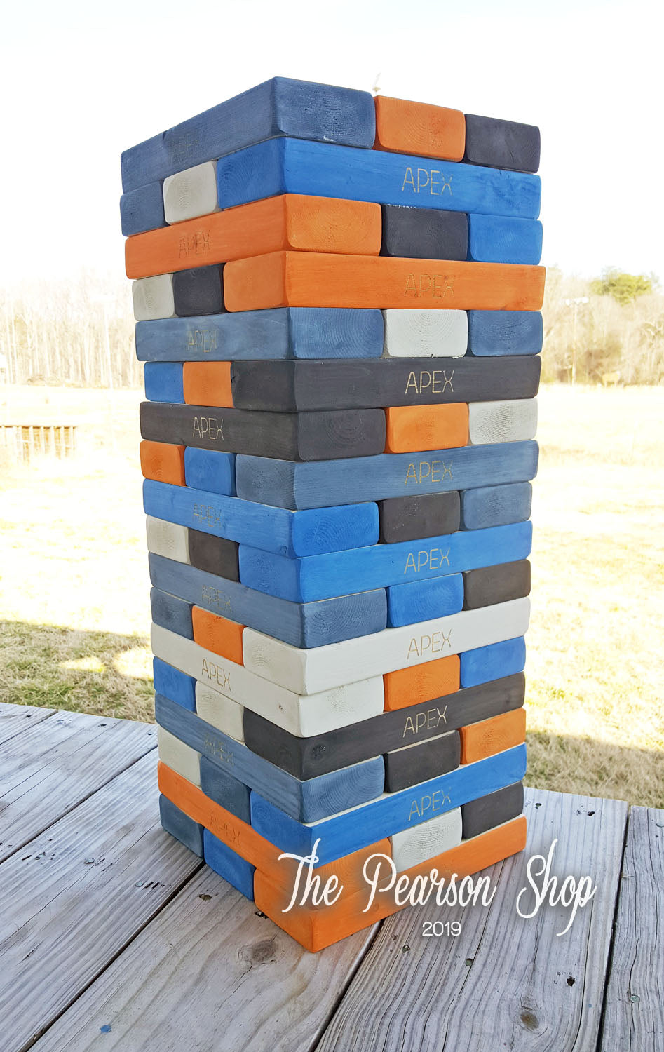 Giant Tower Colored & Engraved Game