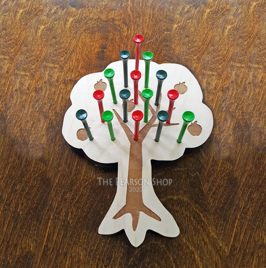 Peg Game Apple Tree Shape