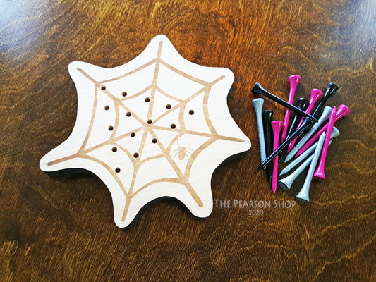 Peg Game Spider Web Shape