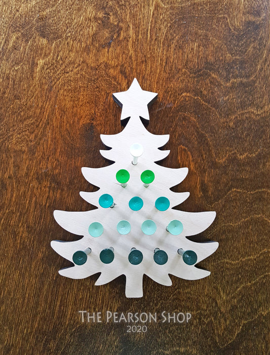 Peg Game Christmas Tree Shape