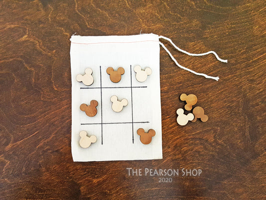 Tic Tac Toe Mouse Ears Party Favor Bag