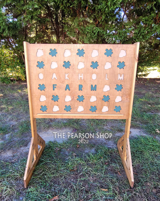 Connect 4 Giant or JR Personalized Custom Cutout Game