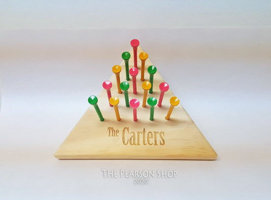 Personalized Wooden Peg Game