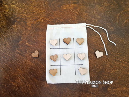 Tic Tac Toe Hearts Party Favor Bag